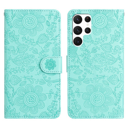Floral Embossed Pattern Leather Phone Case, For Samsung Galaxy S24 FE 5G, For Samsung Galaxy S24 Ultra 5G, For Samsung Galaxy S24+ 5G, For Samsung Galaxy S24 5G, For Samsung Galaxy S23 FE 5G, For Samsung Galaxy S23 Ultra 5G, For Samsung Galaxy S23+ 5G ...