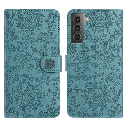 Floral Embossed Pattern Leather Phone Case, For Samsung Galaxy S22+ 5G, For Samsung Galaxy S22 5G, For Samsung Galaxy S21 FE 5G, For Samsung Galaxy S21 5G, For Samsung Galaxy S21+ 5G, For Samsung Galaxy S21 Ultra 5G, For Samsung Galaxy S20 FE 5G