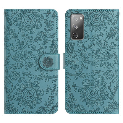Floral Embossed Pattern Leather Phone Case, For Samsung Galaxy S22+ 5G, For Samsung Galaxy S22 5G, For Samsung Galaxy S21 FE 5G, For Samsung Galaxy S21 5G, For Samsung Galaxy S21+ 5G, For Samsung Galaxy S21 Ultra 5G, For Samsung Galaxy S20 FE 5G