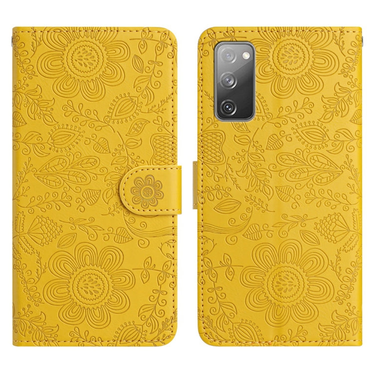 Floral Embossed Pattern Leather Phone Case, For Samsung Galaxy S22+ 5G, For Samsung Galaxy S22 5G, For Samsung Galaxy S21 FE 5G, For Samsung Galaxy S21 5G, For Samsung Galaxy S21+ 5G, For Samsung Galaxy S21 Ultra 5G, For Samsung Galaxy S20 FE 5G