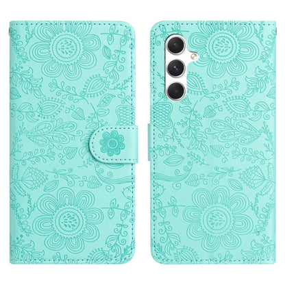 Floral Embossed Pattern Leather Phone Case, For Samsung Galaxy S26+ 5G, For Samsung Galaxy S26 Edge 5G, For Samsung Galaxy S26 Ultra 5G, For Samsung Galaxy S26 5G, For Samsung Galaxy S25 FE 5G, For Samsung Galaxy S25 Edge 5G, For Samsung Galaxy S25 5G ...