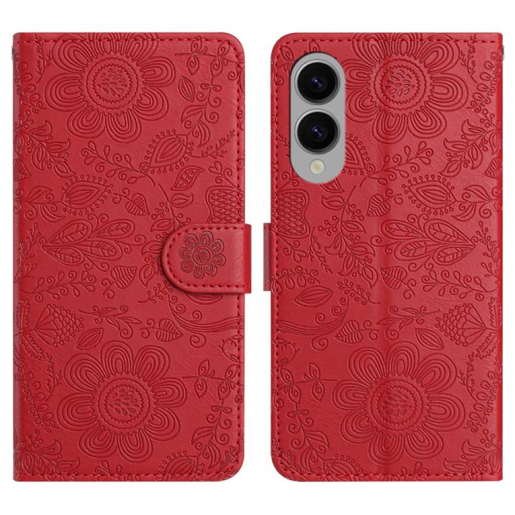 Floral Embossed Pattern Leather Phone Case, For Samsung Galaxy S26+ 5G, For Samsung Galaxy S26 Edge 5G, For Samsung Galaxy S26 Ultra 5G, For Samsung Galaxy S26 5G, For Samsung Galaxy S25 FE 5G, For Samsung Galaxy S25 Edge 5G, For Samsung Galaxy S25 5G ...