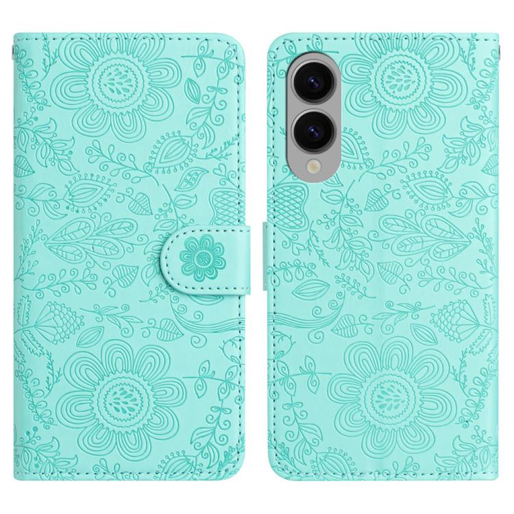 Floral Embossed Pattern Leather Phone Case, For Samsung Galaxy S26+ 5G, For Samsung Galaxy S26 Edge 5G, For Samsung Galaxy S26 Ultra 5G, For Samsung Galaxy S26 5G, For Samsung Galaxy S25 FE 5G, For Samsung Galaxy S25 Edge 5G, For Samsung Galaxy S25 5G ...