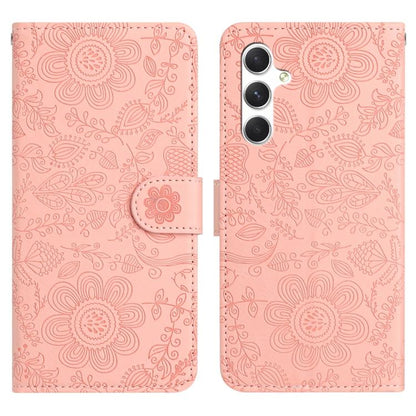 Floral Embossed Pattern Leather Phone Case, For Samsung Galaxy S26+ 5G, For Samsung Galaxy S26 Edge 5G, For Samsung Galaxy S26 Ultra 5G, For Samsung Galaxy S26 5G, For Samsung Galaxy S25 FE 5G, For Samsung Galaxy S25 Edge 5G, For Samsung Galaxy S25 5G ...