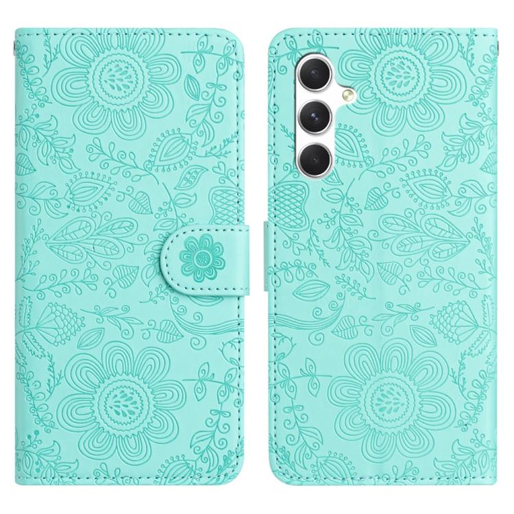 Floral Embossed Pattern Leather Phone Case, For Samsung Galaxy S26+ 5G, For Samsung Galaxy S26 Edge 5G, For Samsung Galaxy S26 Ultra 5G, For Samsung Galaxy S26 5G, For Samsung Galaxy S25 FE 5G, For Samsung Galaxy S25 Edge 5G, For Samsung Galaxy S25 5G ...