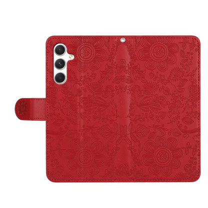 Floral Embossed Pattern Leather Phone Case, For Samsung Galaxy S26+ 5G, For Samsung Galaxy S26 Edge 5G, For Samsung Galaxy S26 Ultra 5G, For Samsung Galaxy S26 5G, For Samsung Galaxy S25 FE 5G, For Samsung Galaxy S25 Edge 5G, For Samsung Galaxy S25 5G ...