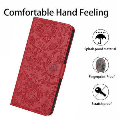 Floral Embossed Pattern Leather Phone Case, For Samsung Galaxy S26+ 5G, For Samsung Galaxy S26 Edge 5G, For Samsung Galaxy S26 Ultra 5G, For Samsung Galaxy S26 5G, For Samsung Galaxy S25 FE 5G, For Samsung Galaxy S25 Edge 5G, For Samsung Galaxy S25 5G ...