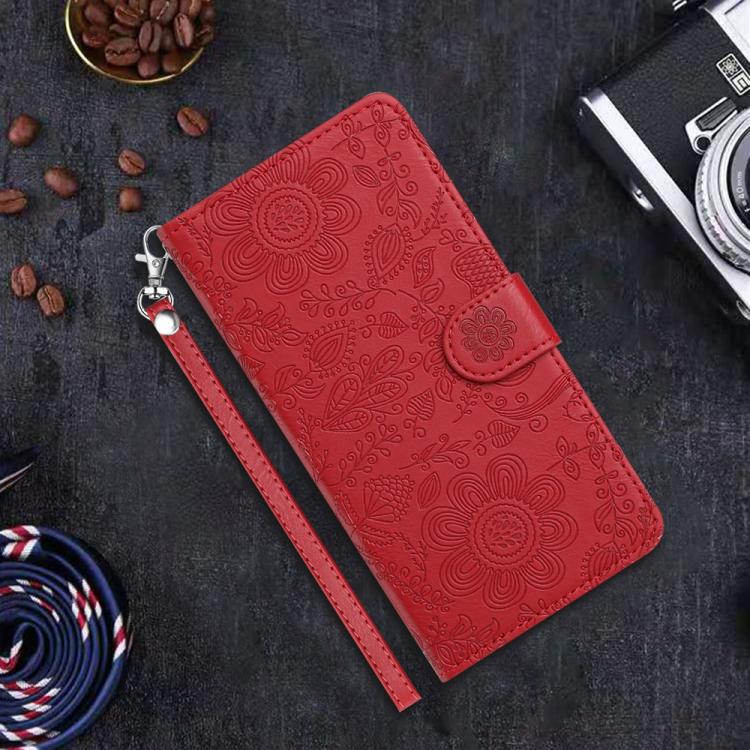 Floral Embossed Pattern Leather Phone Case, For Samsung Galaxy S26+ 5G, For Samsung Galaxy S26 Edge 5G, For Samsung Galaxy S26 Ultra 5G, For Samsung Galaxy S26 5G, For Samsung Galaxy S25 FE 5G, For Samsung Galaxy S25 Edge 5G, For Samsung Galaxy S25 5G ...
