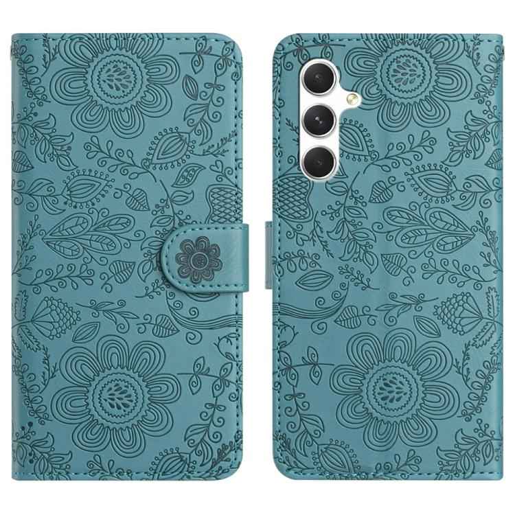 Floral Embossed Pattern Leather Phone Case, For Samsung Galaxy S26+ 5G, For Samsung Galaxy S26 Edge 5G, For Samsung Galaxy S26 Ultra 5G, For Samsung Galaxy S26 5G, For Samsung Galaxy S25 FE 5G, For Samsung Galaxy S25 Edge 5G, For Samsung Galaxy S25 5G ...