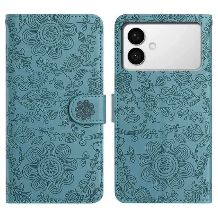 Floral Embossed Pattern Leather Phone Case, For Samsung Galaxy S26+ 5G, For Samsung Galaxy S26 Edge 5G, For Samsung Galaxy S26 Ultra 5G, For Samsung Galaxy S26 5G, For Samsung Galaxy S25 FE 5G, For Samsung Galaxy S25 Edge 5G, For Samsung Galaxy S25 5G ...