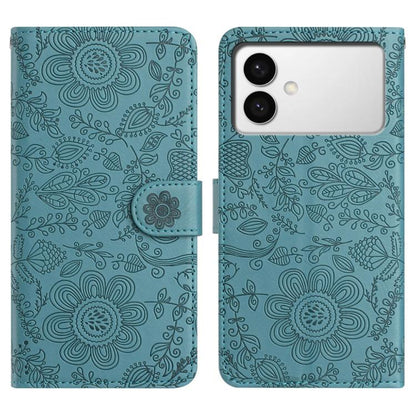 Floral Embossed Pattern Leather Phone Case, For Samsung Galaxy S26+ 5G, For Samsung Galaxy S26 Edge 5G, For Samsung Galaxy S26 Ultra 5G, For Samsung Galaxy S26 5G, For Samsung Galaxy S25 FE 5G, For Samsung Galaxy S25 Edge 5G, For Samsung Galaxy S25 5G ...