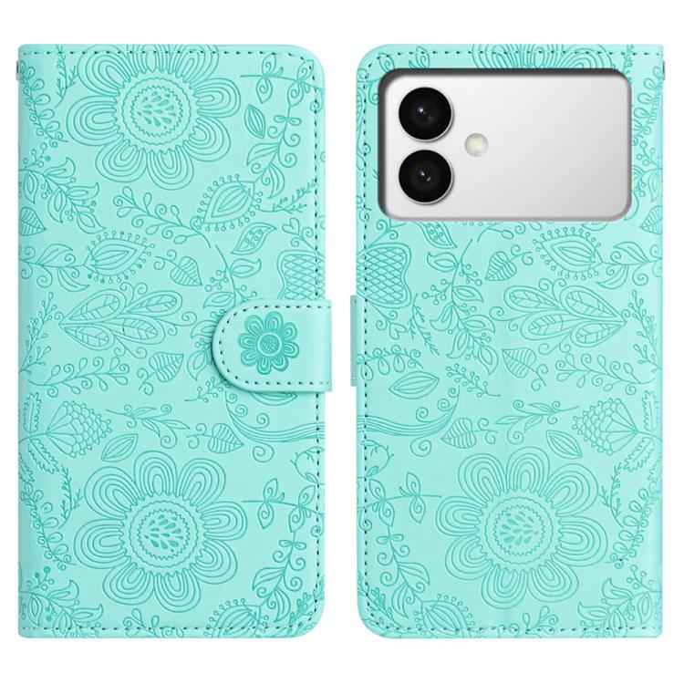Floral Embossed Pattern Leather Phone Case, For Samsung Galaxy S26+ 5G, For Samsung Galaxy S26 Edge 5G, For Samsung Galaxy S26 Ultra 5G, For Samsung Galaxy S26 5G, For Samsung Galaxy S25 FE 5G, For Samsung Galaxy S25 Edge 5G, For Samsung Galaxy S25 5G ...