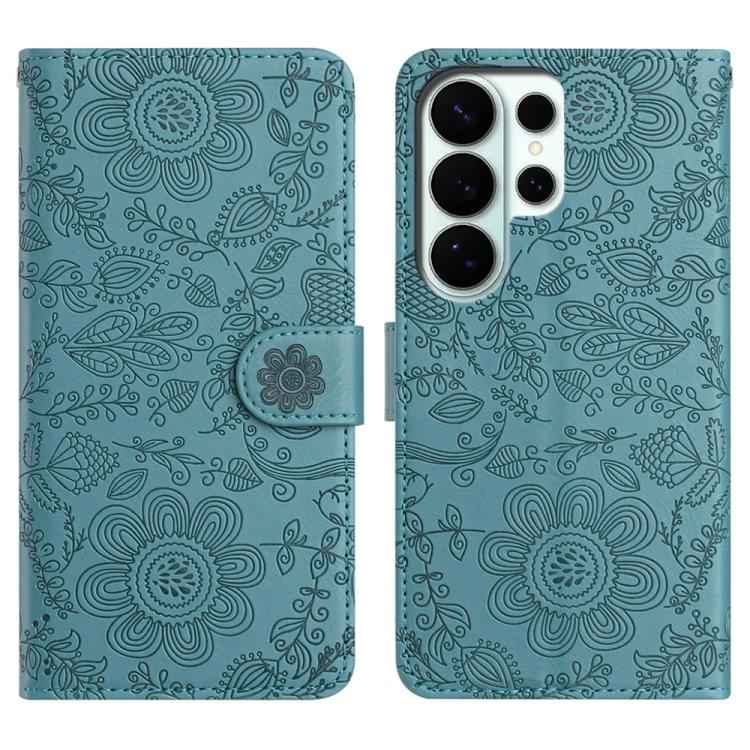 Floral Embossed Pattern Leather Phone Case, For Samsung Galaxy S26+ 5G, For Samsung Galaxy S26 Edge 5G, For Samsung Galaxy S26 Ultra 5G, For Samsung Galaxy S26 5G, For Samsung Galaxy S25 FE 5G, For Samsung Galaxy S25 Edge 5G, For Samsung Galaxy S25 5G ...