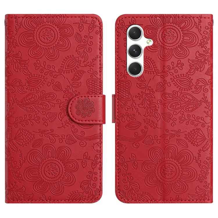 Floral Embossed Pattern Leather Phone Case, For Samsung Galaxy S26+ 5G, For Samsung Galaxy S26 Edge 5G, For Samsung Galaxy S26 Ultra 5G, For Samsung Galaxy S26 5G, For Samsung Galaxy S25 FE 5G, For Samsung Galaxy S25 Edge 5G, For Samsung Galaxy S25 5G ...