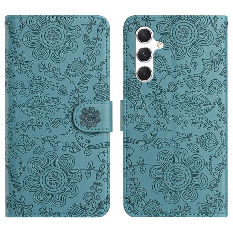 Floral Embossed Pattern Leather Phone Case, For Samsung Galaxy S26+ 5G, For Samsung Galaxy S26 Edge 5G, For Samsung Galaxy S26 Ultra 5G, For Samsung Galaxy S26 5G, For Samsung Galaxy S25 FE 5G, For Samsung Galaxy S25 Edge 5G, For Samsung Galaxy S25 5G ...