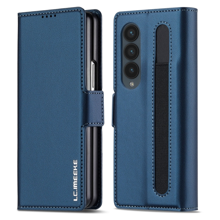 LC.IMEEKE L1 Series Frosted Fine Texture PU Phone Case with Pen Slot, Pen Not Included