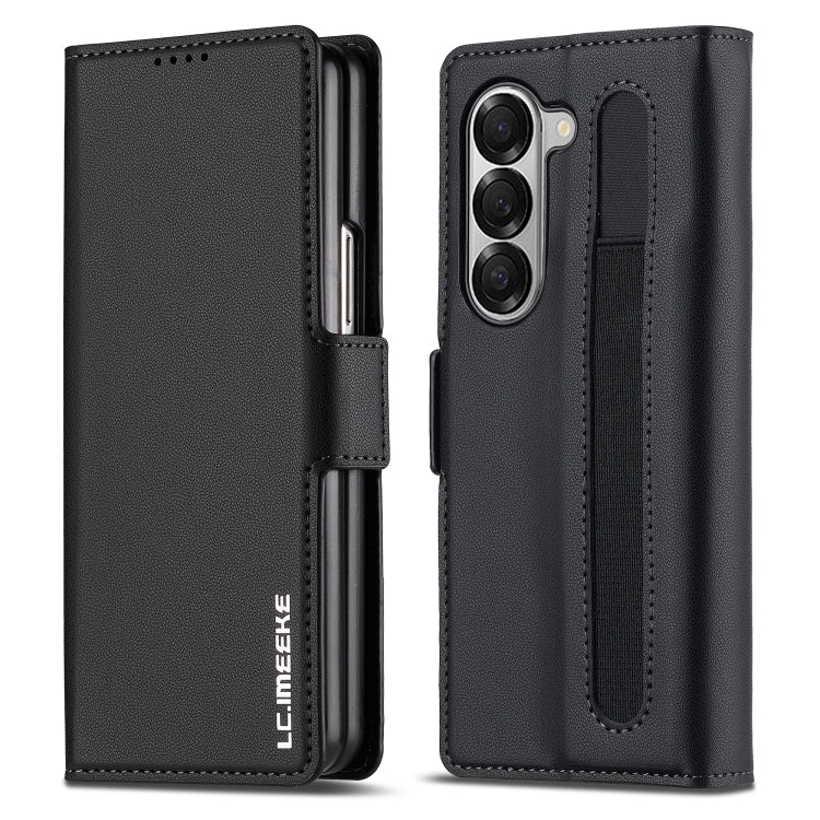 LC.IMEEKE L1 Series Frosted Fine Texture PU Phone Case with Pen Slot, Pen Not Included