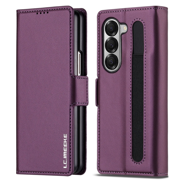 LC.IMEEKE L1 Series Frosted Fine Texture PU Phone Case with Pen Slot, Pen Not Included