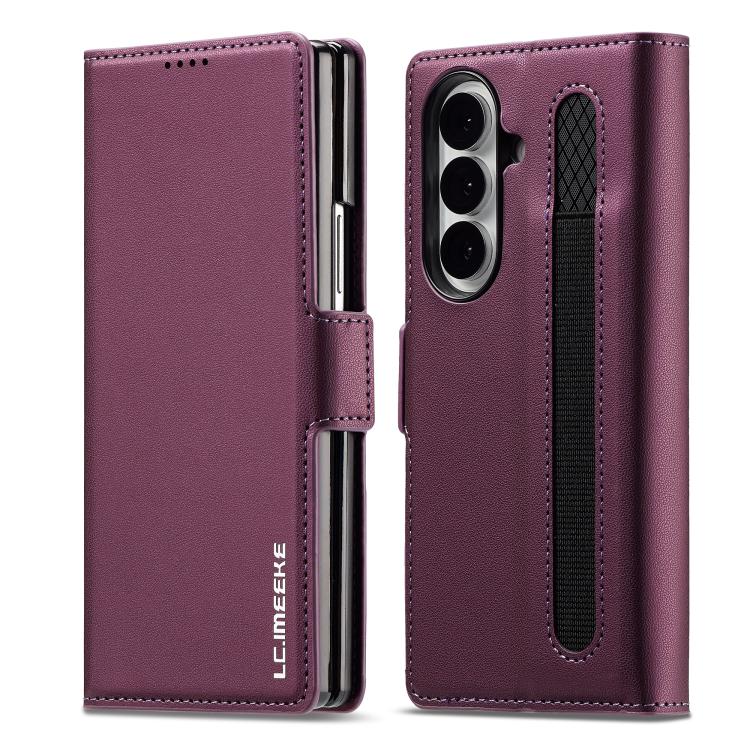 LC.IMEEKE L1 Series Frosted Fine Texture PU Phone Case with Pen Slot, Pen Not Included