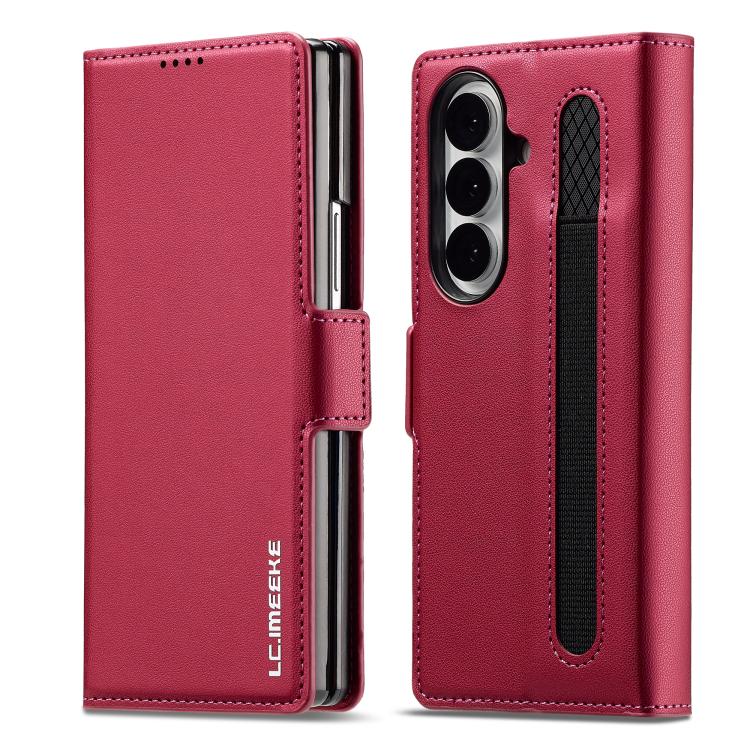LC.IMEEKE L1 Series Frosted Fine Texture PU Phone Case with Pen Slot, Pen Not Included