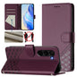 Honeycomb Embossing RFID Leather Phone Case, For Samsung Galaxy Z Fold7 5G, For Samsung Galaxy Z Fold5