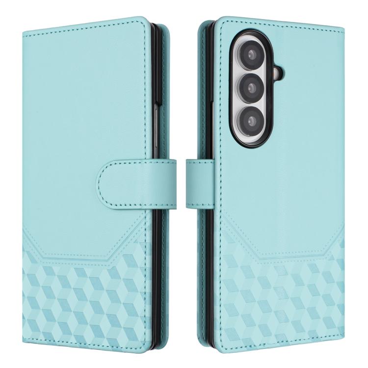 Honeycomb Embossing RFID Leather Phone Case, For Samsung Galaxy Z Fold7 5G, For Samsung Galaxy Z Fold5