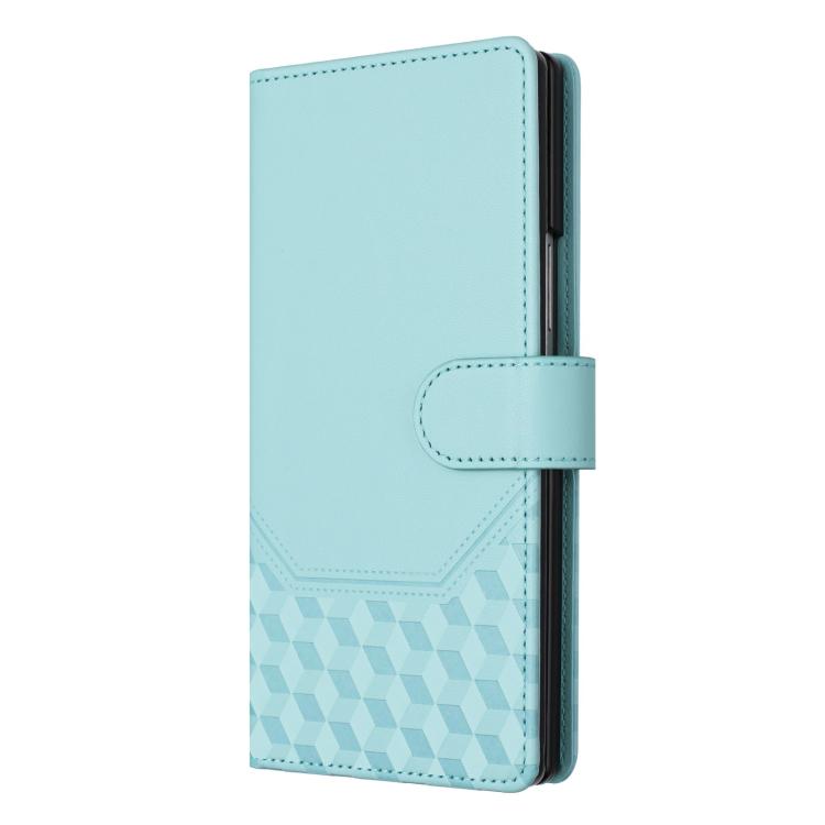 Honeycomb Embossing RFID Leather Phone Case