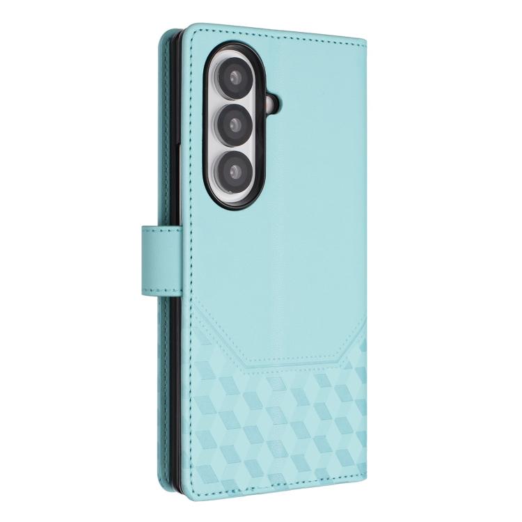 Honeycomb Embossing RFID Leather Phone Case, For Samsung Galaxy Z Fold7 5G, For Samsung Galaxy Z Fold5