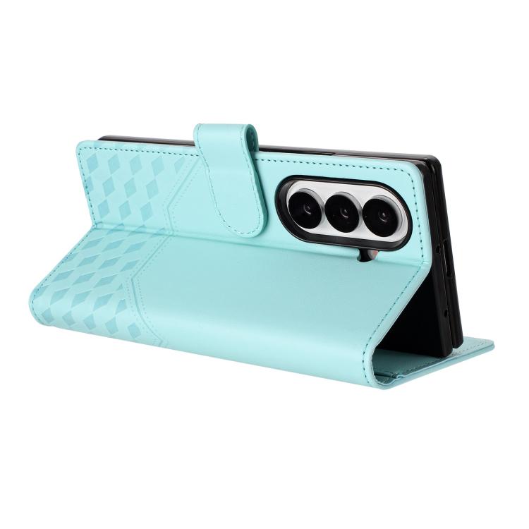 Honeycomb Embossing RFID Leather Phone Case, For Samsung Galaxy Z Fold7 5G, For Samsung Galaxy Z Fold5