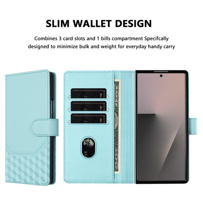 Honeycomb Embossing RFID Leather Phone Case, For Samsung Galaxy Z Fold7 5G, For Samsung Galaxy Z Fold5