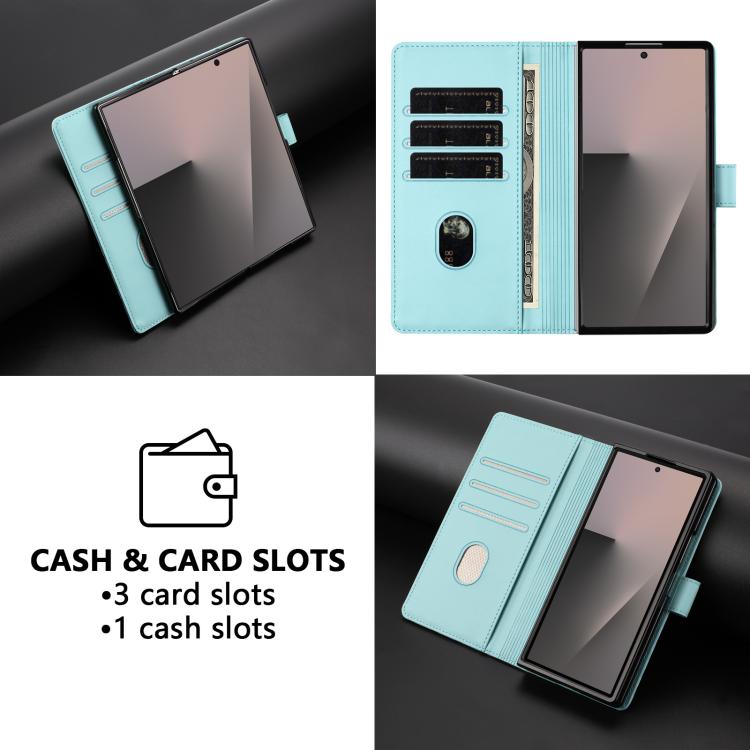 Honeycomb Embossing RFID Leather Phone Case, For Samsung Galaxy Z Fold7 5G, For Samsung Galaxy Z Fold5