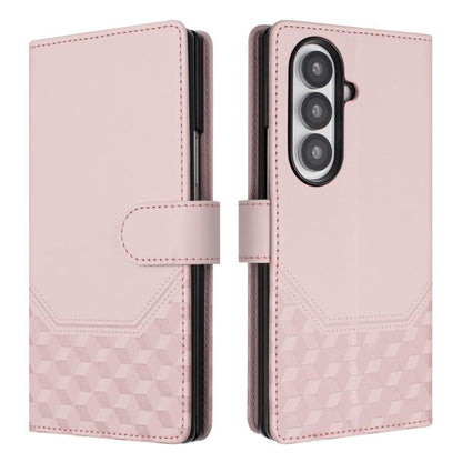 Honeycomb Embossing RFID Leather Phone Case, For Samsung Galaxy Z Fold7 5G, For Samsung Galaxy Z Fold5