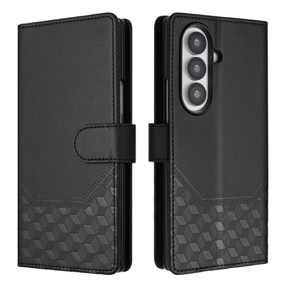 Honeycomb Embossing RFID Leather Phone Case, For Samsung Galaxy Z Fold7 5G, For Samsung Galaxy Z Fold5