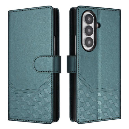 Honeycomb Embossing RFID Leather Phone Case, For Samsung Galaxy Z Fold7 5G, For Samsung Galaxy Z Fold5