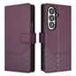 Honeycomb Embossing RFID Leather Phone Case, For Samsung Galaxy Z Fold7 5G, For Samsung Galaxy Z Fold5