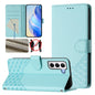 Honeycomb Embossing RFID Leather Phone Case, For Samsung Galaxy S23 5G, For Samsung Galaxy S22 Ultra 5G, For Samsung Galaxy S22+ 5G, For Samsung Galaxy S22 5G, For Samsung Galaxy S21 FE 5G, For Samsung Galaxy S21 5G, For Samsung Galaxy S21+ 5G         ...