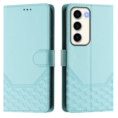 Honeycomb Embossing RFID Leather Phone Case, For Samsung Galaxy S23 5G, For Samsung Galaxy S22 Ultra 5G, For Samsung Galaxy S22+ 5G, For Samsung Galaxy S22 5G, For Samsung Galaxy S21 FE 5G, For Samsung Galaxy S21 5G, For Samsung Galaxy S21+ 5G         ...