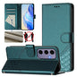 Honeycomb Embossing RFID Leather Phone Case, For Samsung Galaxy S25 Ultra 5G, For Samsung Galaxy S24 FE 5G, For Samsung Galaxy S24 Ultra 5G, For Samsung Galaxy S24+ 5G, For Samsung Galaxy S24 5G, For Samsung Galaxy S23 FE 5G                            ...