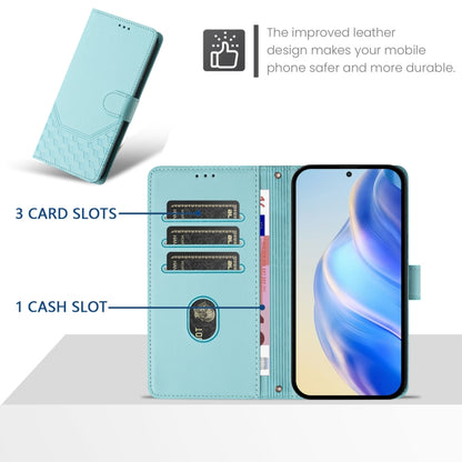 Honeycomb Embossing RFID Leather Phone Case, For Samsung Galaxy S25 Ultra 5G, For Samsung Galaxy S24 FE 5G, For Samsung Galaxy S24 Ultra 5G, For Samsung Galaxy S24+ 5G, For Samsung Galaxy S24 5G, For Samsung Galaxy S23 FE 5G                            ...