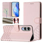 Honeycomb Embossing RFID Leather Phone Case, For Galaxy S26 FE 5G, For Samsung Galaxy S26+ 5G, For Samsung Galaxy S26 Edge 5G, For Samsung Galaxy S26 Ultra 5G, For Samsung Galaxy S26 5G, For Samsung Galaxy S25 Edge 5G, For Samsung Galaxy S25 5G        ...