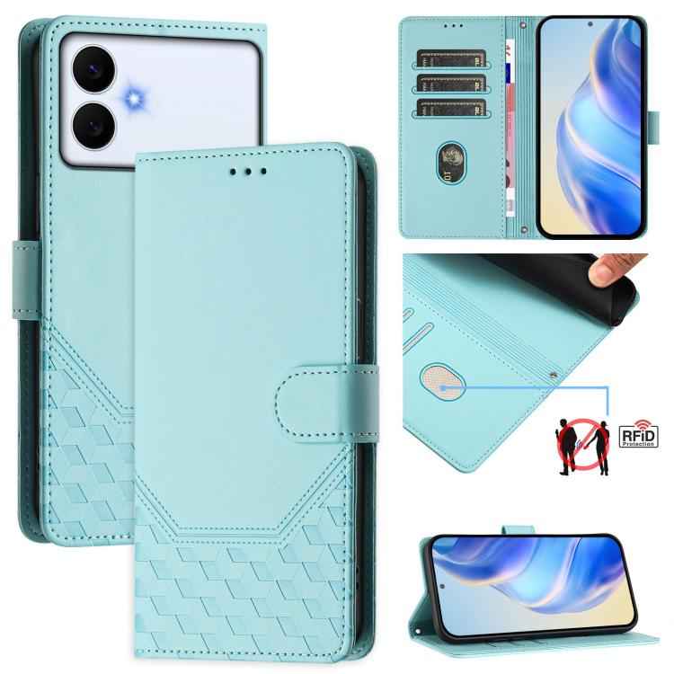 Honeycomb Embossing RFID Leather Phone Case, For Samsung Galaxy S26+ 5G, For Samsung Galaxy S26 Edge 5G, For Samsung Galaxy S26 Ultra 5G, For Samsung Galaxy S26 5G, For Samsung Galaxy S25 Edge 5G, For Samsung Galaxy S25 5G, For Samsung Galaxy S25+ 5G  ...