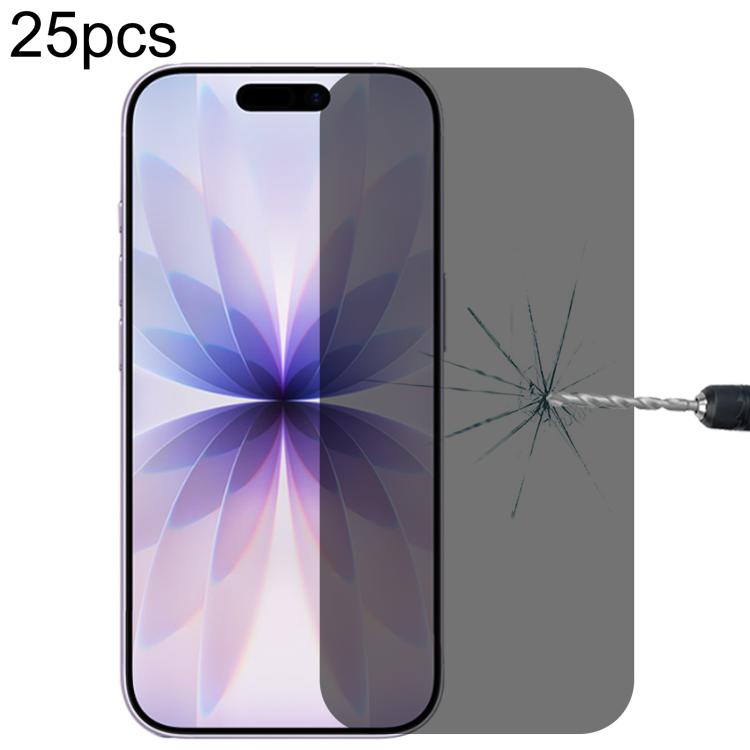 25pcs High Transparency Full Cover Anti-spy Tempered Glass Film