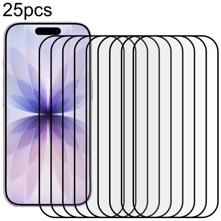 25pcs Full Glue Screen Tempered Glass Film