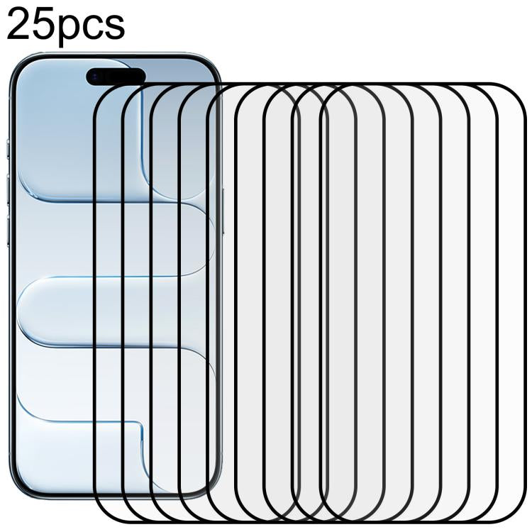 25pcs Full Glue Screen Tempered Glass Film