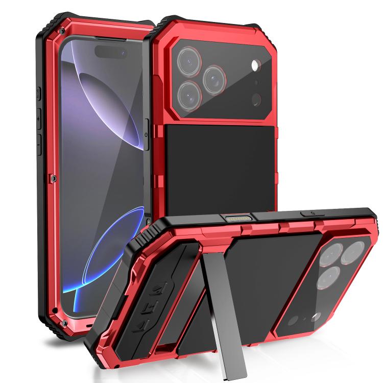 R-JUST Life Waterproof Dustproof Shockproof Holder Phone Case