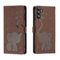 Cartoon Elephant Embossed Leather Phone Case, For Samsung Galaxy S24+ 5G, For Samsung Galaxy S24 5G, For Samsung Galaxy S23 FE 5G, For Samsung Galaxy S23 Ultra 5G, For Samsung Galaxy S23+ 5G, For Samsung Galaxy S23 5G, For Samsung Galaxy S20 FE        ...
