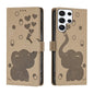 Cartoon Elephant Embossed Leather Phone Case, For Galaxy S26 FE 5G, For Samsung Galaxy S26+ 5G, For Samsung Galaxy S26 Ultra 5G, For Samsung Galaxy S26 5G, For Samsung Galaxy S25 FE 5G, For Samsung Galaxy S25 5G, For Samsung Galaxy S25+ 5G             ...