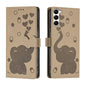 Cartoon Elephant Embossed Leather Phone Case, For Samsung Galaxy S24+ 5G, For Samsung Galaxy S24 5G, For Samsung Galaxy S23 FE 5G, For Samsung Galaxy S23 Ultra 5G, For Samsung Galaxy S23+ 5G, For Samsung Galaxy S23 5G, For Samsung Galaxy S20 FE        ...