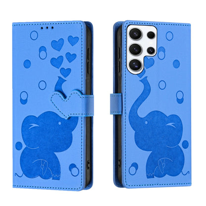 Cartoon Elephant Embossed Leather Phone Case, For Samsung Galaxy S24+ 5G, For Samsung Galaxy S24 5G, For Samsung Galaxy S23 FE 5G, For Samsung Galaxy S23 Ultra 5G, For Samsung Galaxy S23+ 5G, For Samsung Galaxy S23 5G, For Samsung Galaxy S20 FE        ...