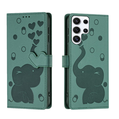 Cartoon Elephant Embossed Leather Phone Case, For Samsung Galaxy S24+ 5G, For Samsung Galaxy S24 5G, For Samsung Galaxy S23 FE 5G, For Samsung Galaxy S23 Ultra 5G, For Samsung Galaxy S23+ 5G, For Samsung Galaxy S23 5G, For Samsung Galaxy S20 FE        ...